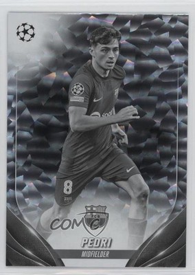 2023-24 Topps UEFA Club Competitions Black & White Icy Foil 46/150 Pedri #15 9et