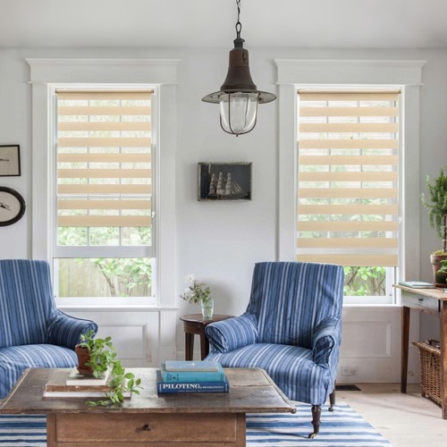 Doppelrollo Duo Rollo Klemmfix ohne Bohren blickdicht Fensterrollo Zebrarollo - Zdjęcie 54 z 77