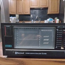 Sherwood EQ470R Stereo Graphic Equalizer Analog Spectrum Analyzer Black