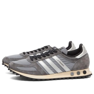Adidas Men's Originals LA TRAINER OG SHOES in Grey / Silver Metallic Trainers