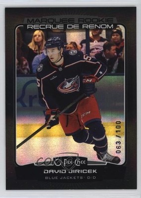 2022 O-Pee-Chee Marquee Black Rainbow 63/100 David Jiricek #594 Rookie RC 0v2l