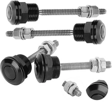 4x Push Button Quick Release Hood Bonnet Pins Lock Clip Car Bumper Latch Kits