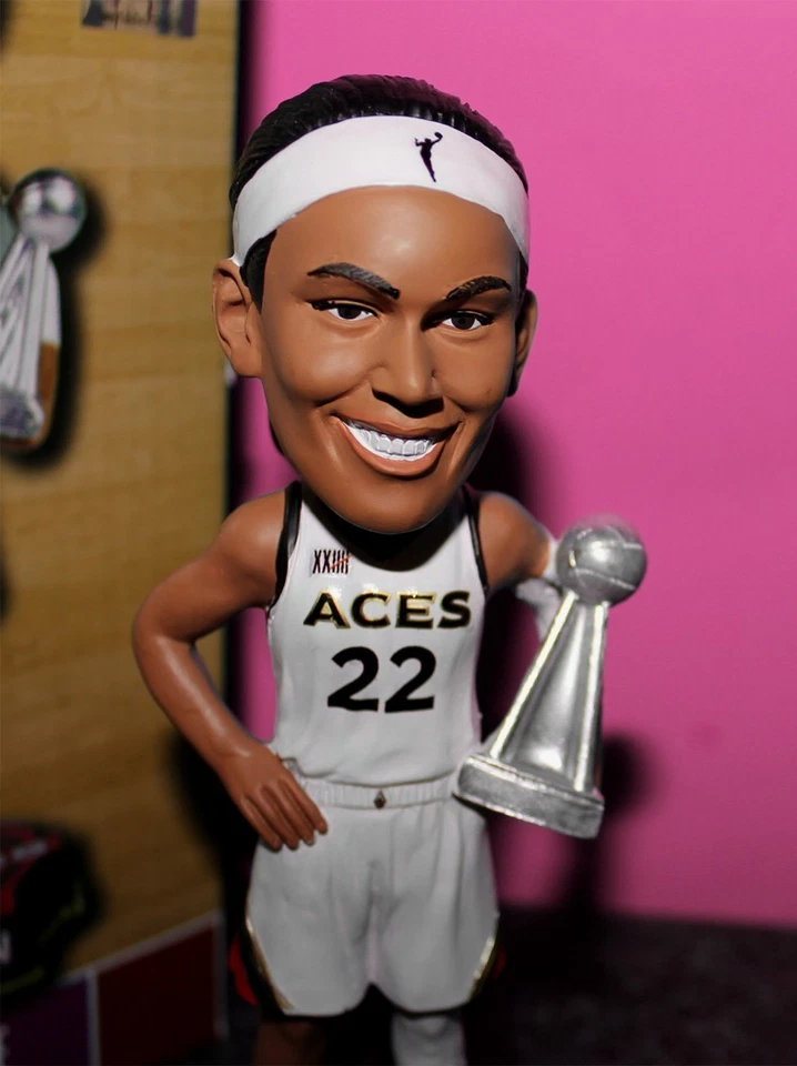 NEW A’ja Wilson Las Vegas Aces WNBA aja Trophy Bobblehead jersey south carolina - Image 3 of 4