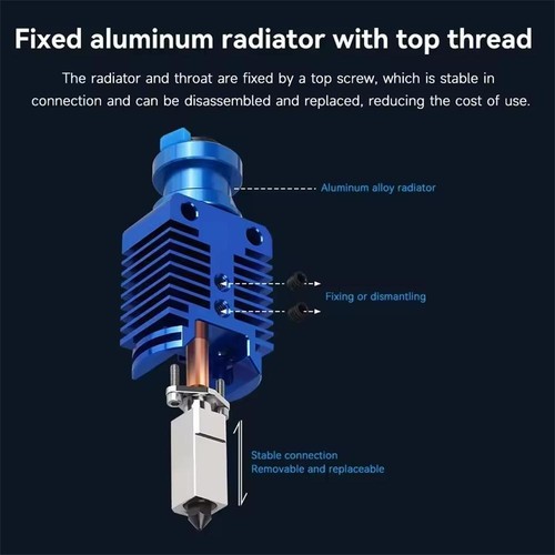 Ceramic Heating Hotend Kit for Ender 3/Ender 3 V2/Ender 3 Pro Voron 2.4/CR10 FS - Afbeelding 6 van 13