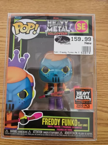 Funko Pop! Freddy Funko as Casey Jones Black Light 2000 Pcs Limited Edition