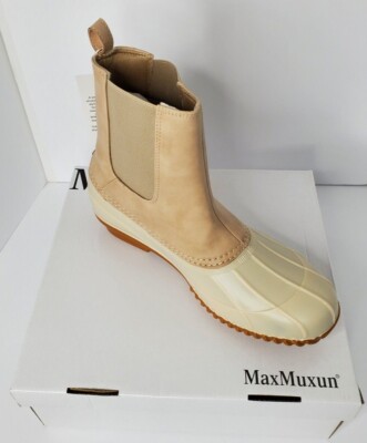 *Brand New* Max Muxun Women's Beige Pull on Ankle Boot Size (US 11)