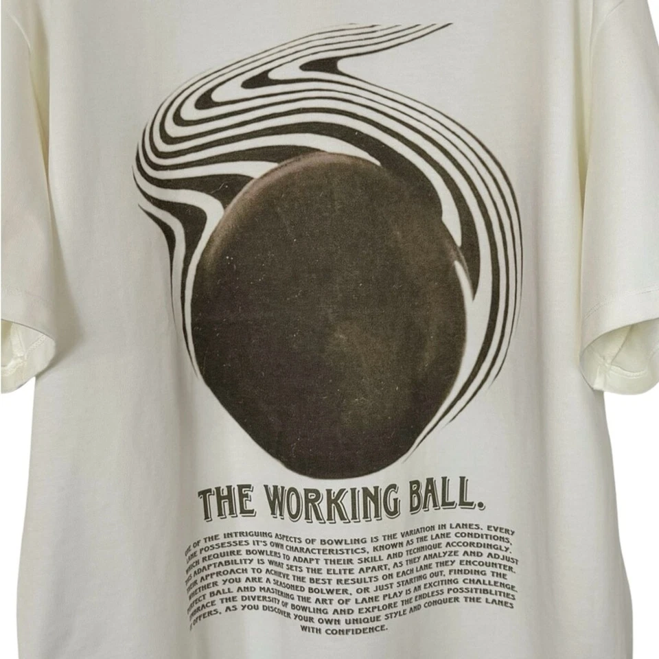 NWOT DYNASTY BOWLING Men's Heavy Thick Designer High Quality Graphic T-shirt L - Image 2 of 4