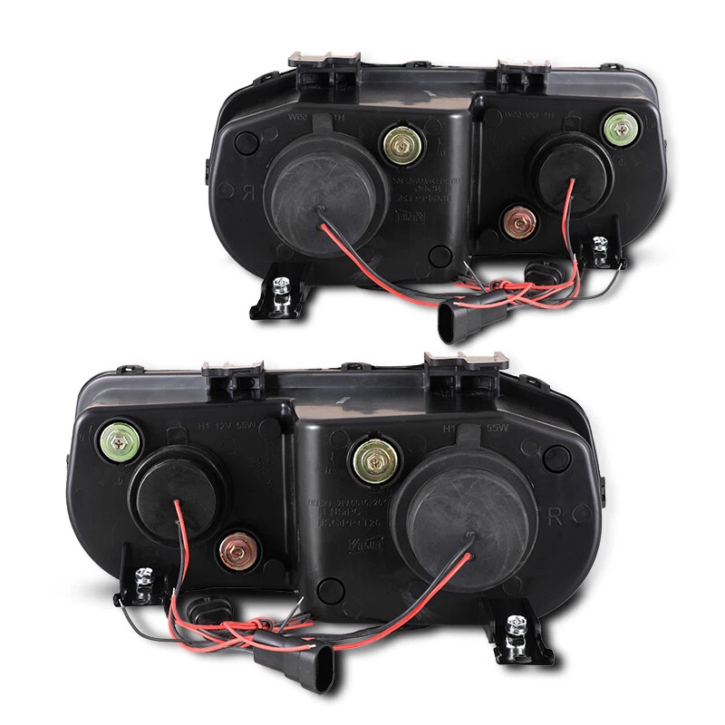 Faros proyectores de lente transparente cromados para Acura Integra Halo 1998-2001 Foto 4 de 4