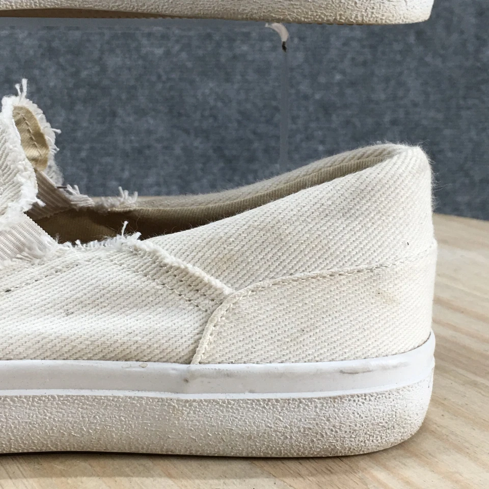 Lucky Brand туфли женщин 9 M Daphodil повседневный поскользнуться на мокасинах белая ткань - Изображение 4 из 4