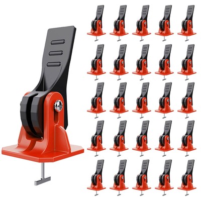 Kit Tile Leveling System Plastic Stainless Steel Wide Application 100pcs