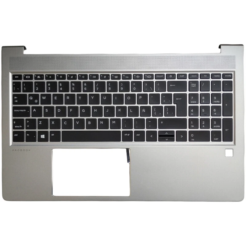 FOR HP Probook 450 G8 455 G8 Spanish/Latin Keyboard Upper Case Palmrest Cover - Image 2 of 4
