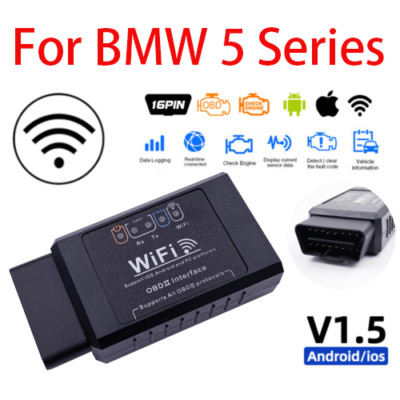 WiFi OBD2 ELM 327 Auto Scanner Werkzeug Android iOS Fehlercodeleser passend für 5er