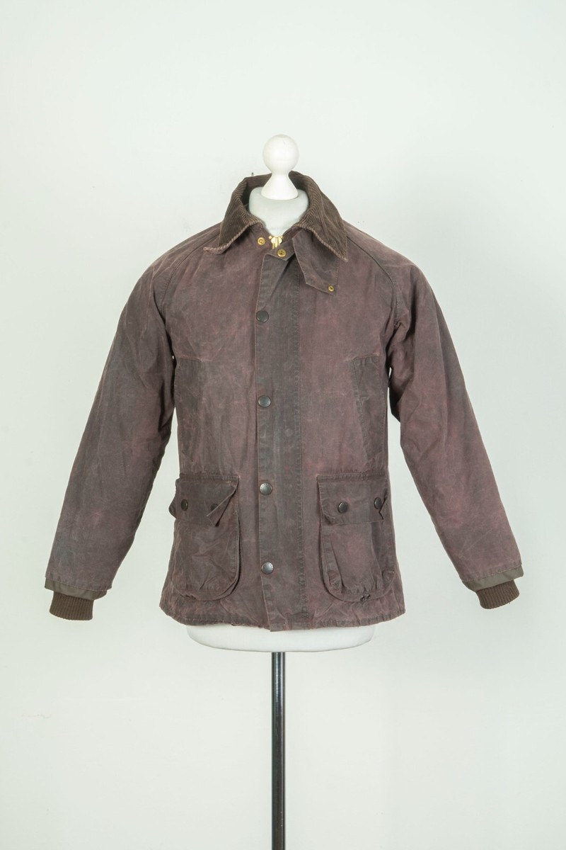バブアー Barbour Classic Bedale 34 Mens Barbour Classic Bedale Wax Cotton Brown Jacket + Liner Size