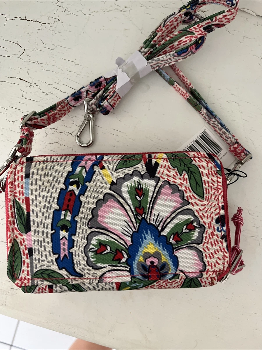 Vera Bradley Iconic RFID All in One Crossbody Stitched Garden NWT