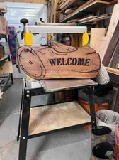 Welcome Log knotty pine....SophieSignandPlaques