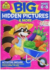 Constructive Playthings SZP06329 - Big Hidden Pictures amp; More WORKBOOK