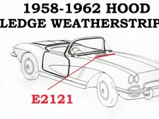 1958-1962 Corvette Weatherstrip Hood Ledge Usa