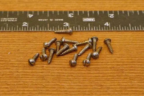 Vintage guitar tuner screws 1940s/50s  "Slotted" Fender,Gibson,Martin,Kluson