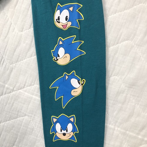 Sonic the Hedgehog T-Shirt Boys Size XXL 18 Green Blue Red Long Sleeve Graphic - Picture 5 of 10