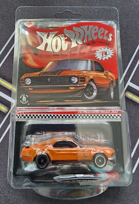 Hot Wheels RLC '70 Mustang Boss 302 – Orange – Collection Red Line Club