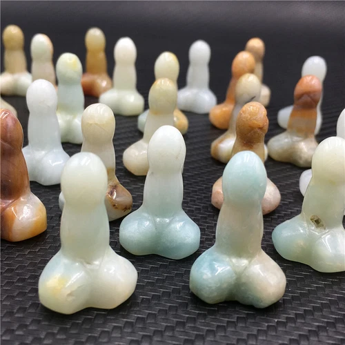 Wholesale Natural mix mini Penis Carved quartz Crystal Massager Wand Healing - Picture 13 of 296