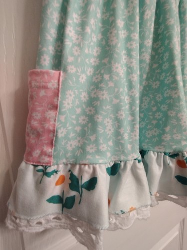 Daisy Print Dress With Pockets & Lace Trim Girl's Size 6 - 第 8/14 張圖片