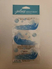 Jolees Boutique scrapbooking stickers Waves Vellum