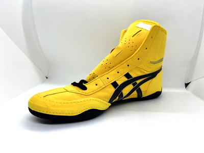 asics Boxing Wrestling Shoes Yellow Black Line Gold 1083A001 EX-EO
