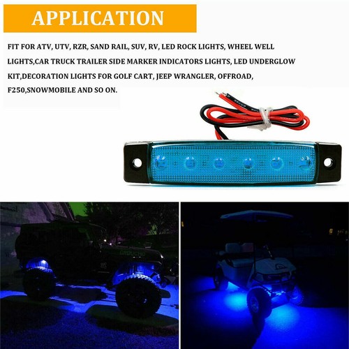 20 Pods LED Rock Underbody Wheel Lights For Jeep Offroad Truck UTV ATV Boat 12V - Picture 4 of 18