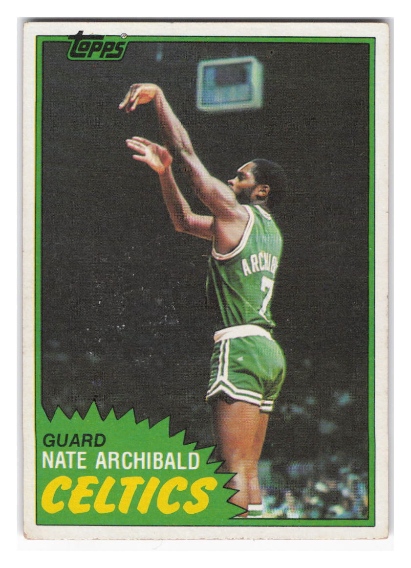 1981-82 Topps #3 Nate Archibald Boston Celtics