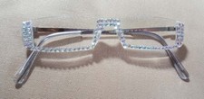 NEW STYLE SASSY READING GLASSES CRYSTAL AB 2.75 READERS