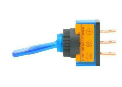 On-Off LED Toggle Switch Illuminated SPST 12V 12mm Panel Car Marine Light Boat - Picture 9 of 16