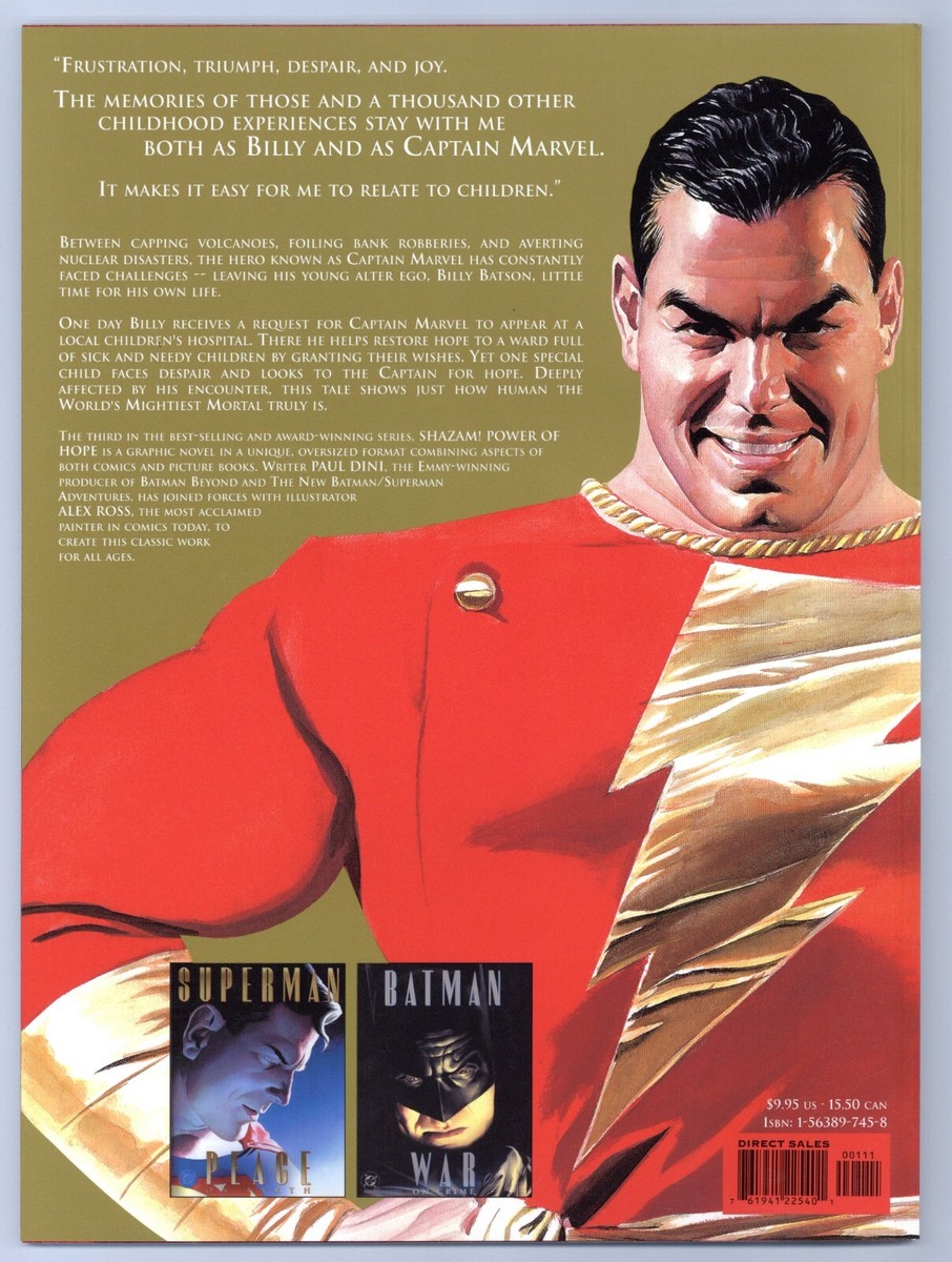 Shazam! Power of Hope (VF-) one-shot Alex Ross painted art 2000 DC