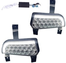 Drl Led Fog Lamp Set For Mahindra Scorpio Mhawkverito 2008-2017 Bolero Neo