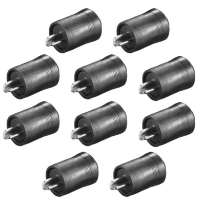 10x 90 Grad DIN-Lautsprecherstecker 2-polig - Mit Schraubanschluss Für HiFi-Anlagen