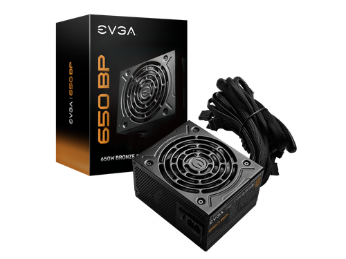 EVGA 650 BP, 80+ BRONZE 650W, 3 Year Warranty, Compact 120mm Size, Power Supply