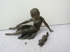 ancien régule  d horloge pendule en regule art deco