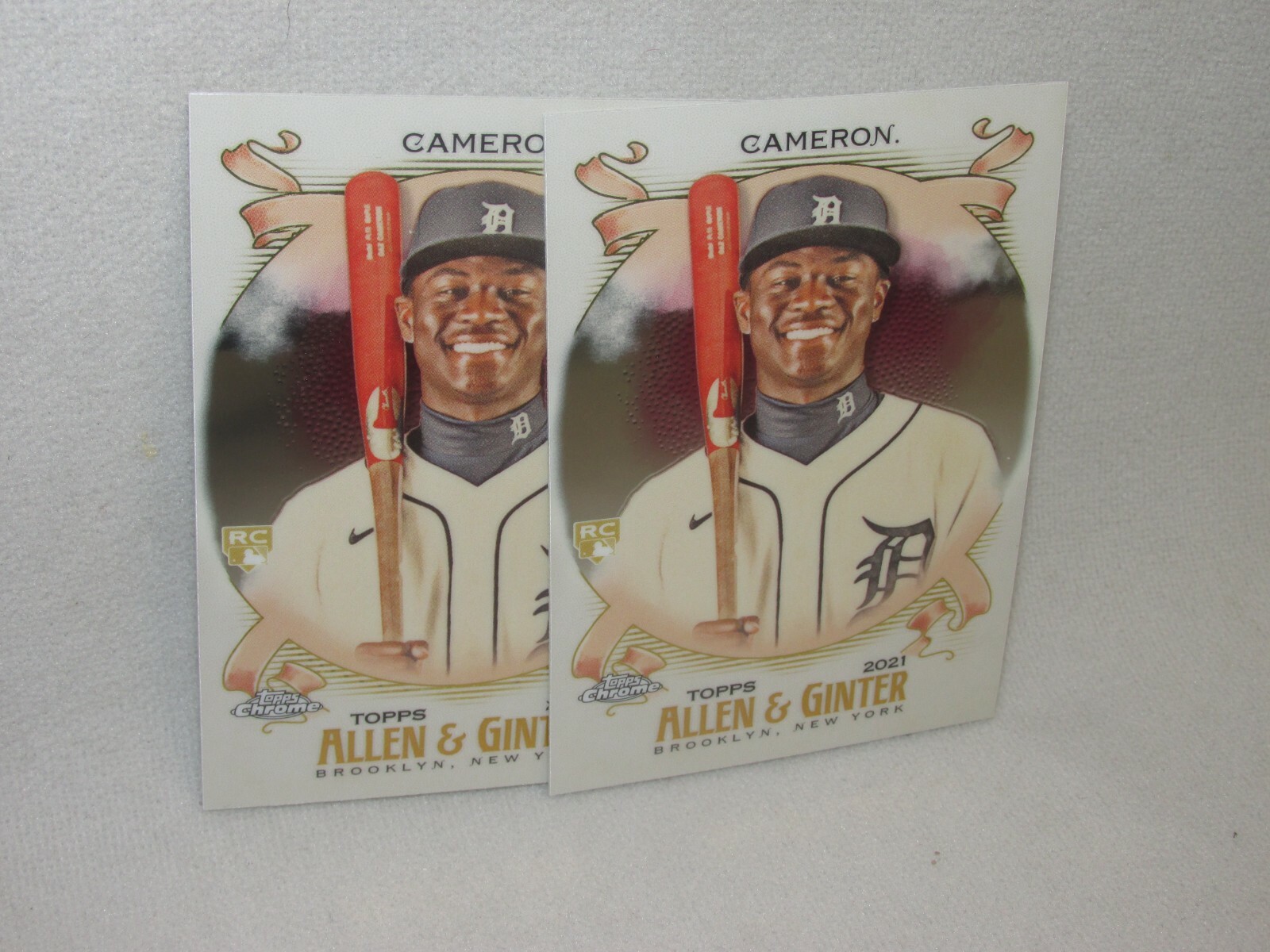 Daz Cameron - Lot of 2 * 2021 Topps Allen & Ginter Chrome * #105 * Rookie Card