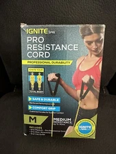 Ignite by SPRI Pro Resistance Cord (Medium Resistance - up to 30 lbs) NEW Open