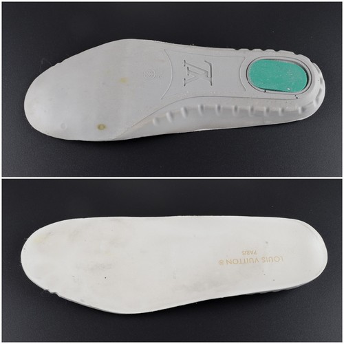 Women's Louis Vuitton Size US6 EUR 36 White Leather Gold Logo LV Sneakers - Picture 14 of 19