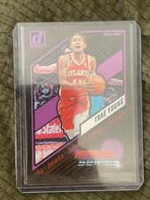 TRAE YOUNG 2023-24 Donruss Basketball #22 Retro Series Purple Press Proof ATL