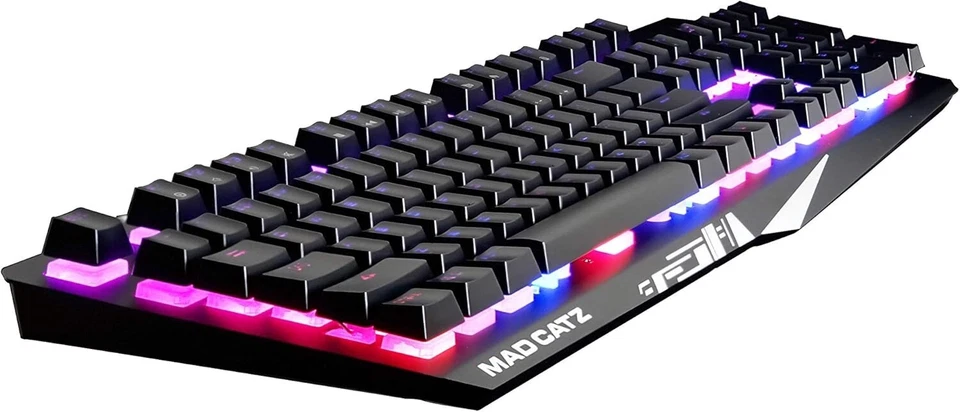 Mad Catz S.T.R.I.K.E. 2 Membrane Gaming Keyboard – Black Body – 9 RGB Effects - Image 3 of 4