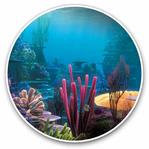 2 x Vinyl Stickers 30cm - Underwater Reef Ocean Sea Diving Dive Cool Gift #8937