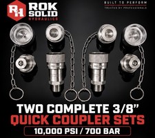 Enerpac C604 Style 38 Hydraulic Coupler Set X 2 Metal Dust Cap Cr400 Spx 9796 Enerpac C604 Style 38 Hydraulic Coupler Set X 2 Metal Dust Cap Cr400 Spx 9796