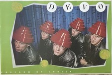 RARE  DEVO FREEDOM OF CHOICE 1980 VINTAGE ORIGINAL  PROMO POSTER 36&rdquo; x 24&rdquo; NOS !