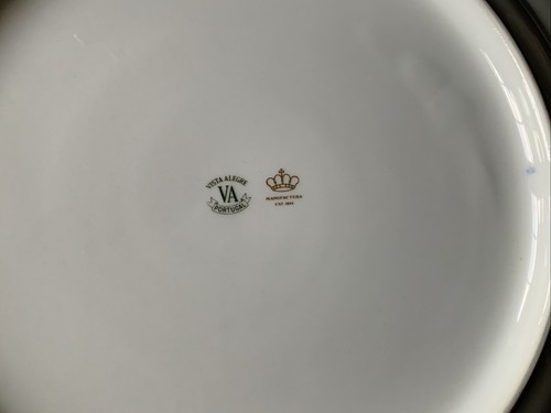 Vista Alegre Lombardia Piatto Tritatutto Tondo 13” Oro Scarso Ottimo - Foto 5 di 6