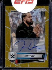 2025 Topps Chrome WWE Jimmy Uso Auto Gold Refractor #/50