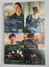 4 Julie Klassen Books Lot Bethany House Dancing Master Pembrooke Park Fairbourne