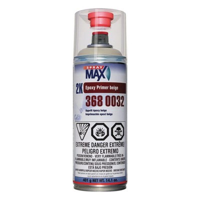 SprayMax  3680032 Universal 2K Epoxy Primer Filler, Beige, 12 hr Dry Curing