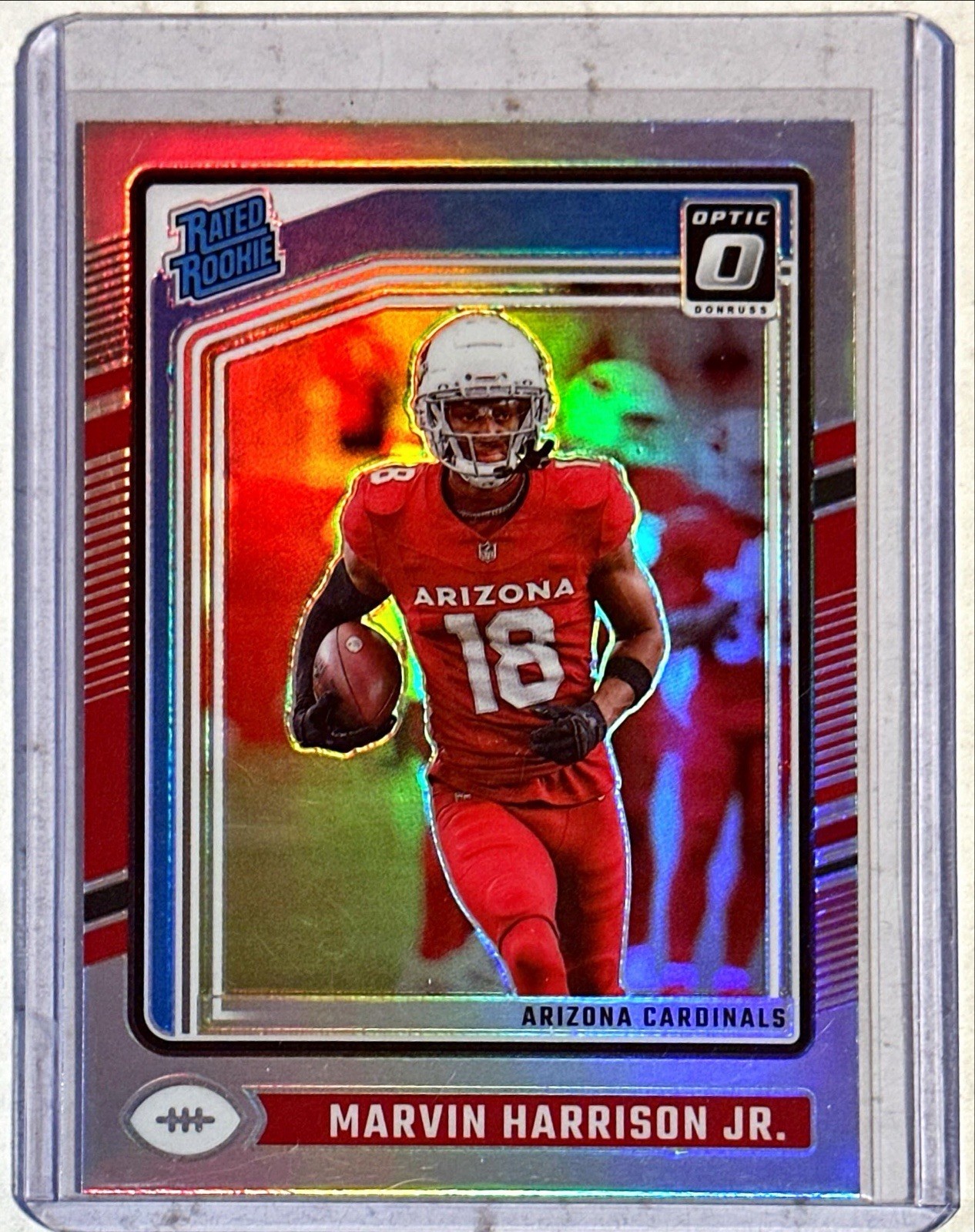 Marvin Harrison Jr. 2024 Panini Donruss Optic Rated Rookie Holo Prizm #276